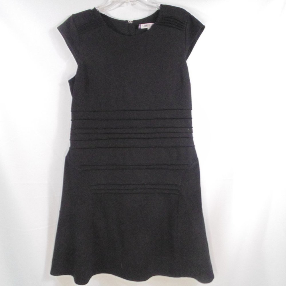 Jennifer Lopez Sheath Dress cap sleeve size 16 blk